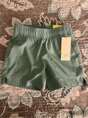 Target Light Teal Athletic Shorts with Elastic Waist